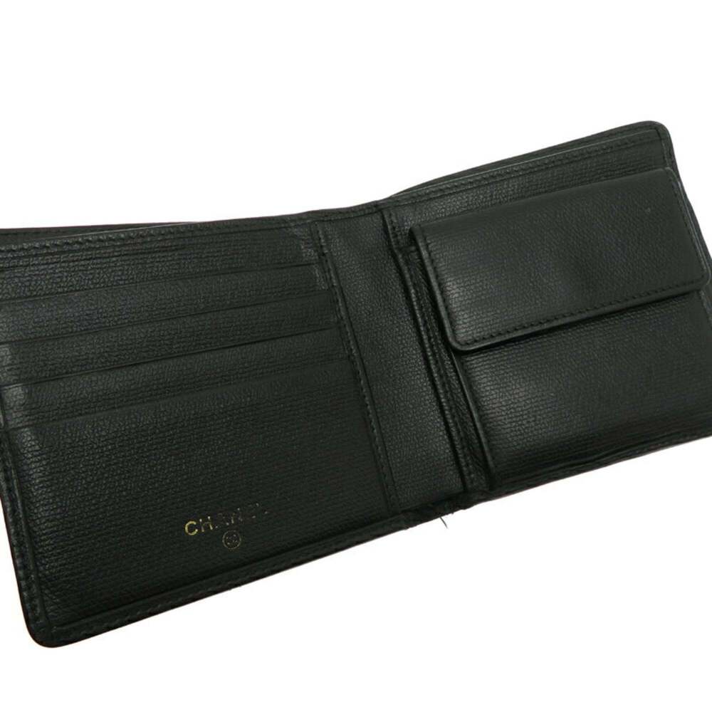 CHANEL Authentic Black Leather Wallet - Picture 6 of 10